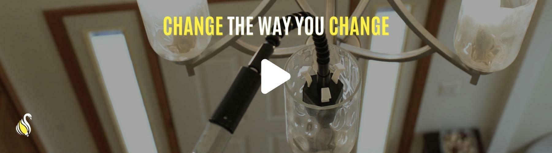 video of how the chandelier swan works to change high chandelier candelabra bulbs