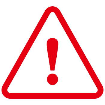 warning icon for chandelier swan